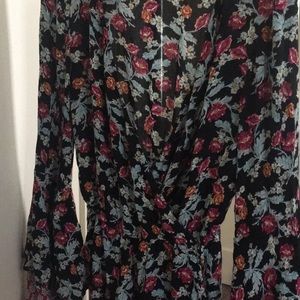 Floral romper bell sleeves and all!